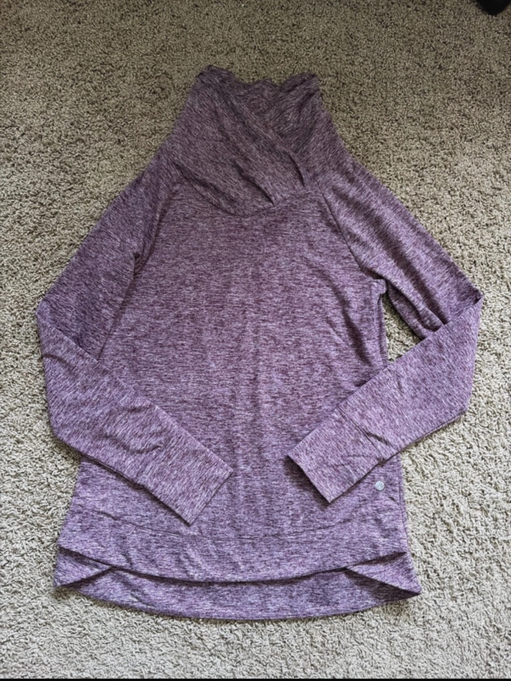 Apana Long-Sleeve Pullover in Heather Purple